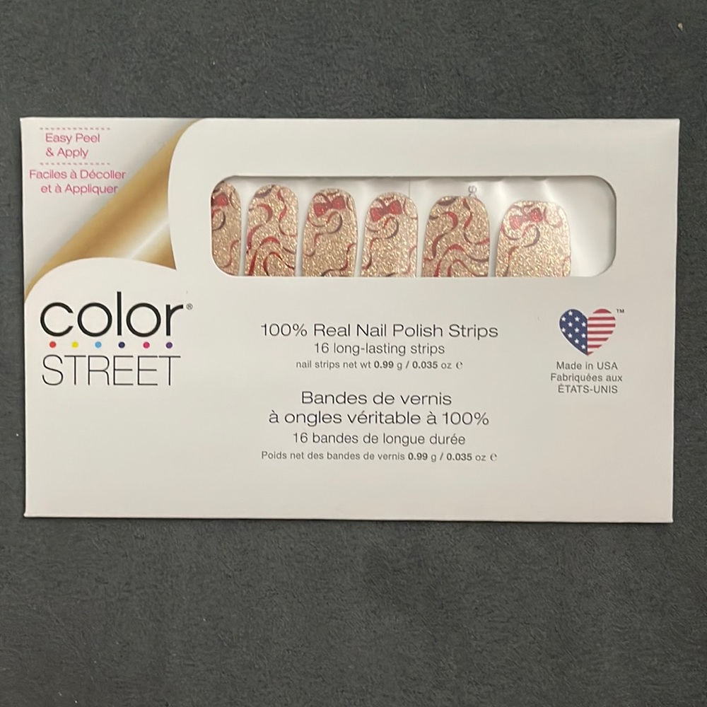 Color Street 100% Real Nail Polish Strips - Winter Bow-nance